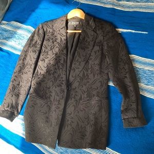 Emmanuel Ungaro black floral blazer